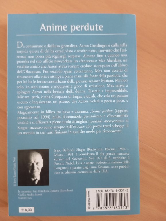 Anime perdute, Isaac B. Singer, TEA, 2000