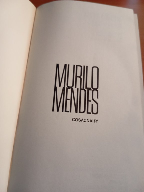 Antologia poetica, Murilo Mendes, Cosac Naify 2014, in portoghese, con …