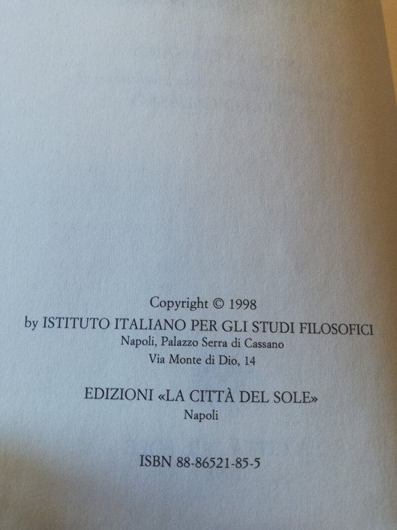 Antologia vichiana, Antonio Corsano, La città del sole, 1998