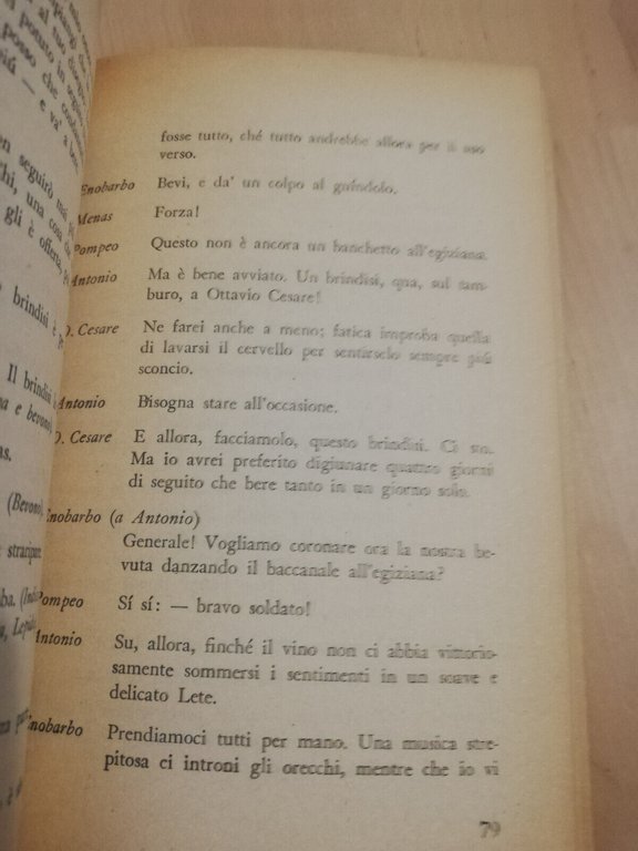 Antonio e Cleopatra, William Shakespeare, Einaudi, 1955