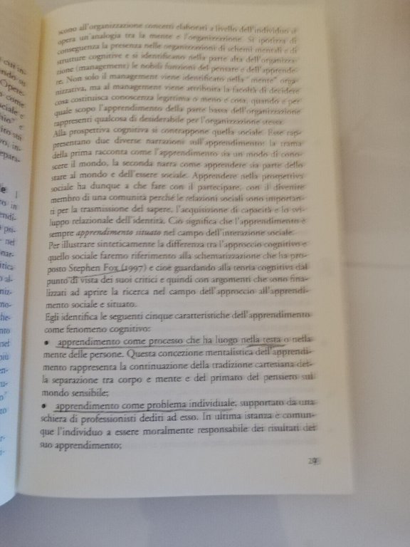 Apprendimento e conoscenza nelle organizzazioni, S. Gherardi, D. Nicolini, 2005