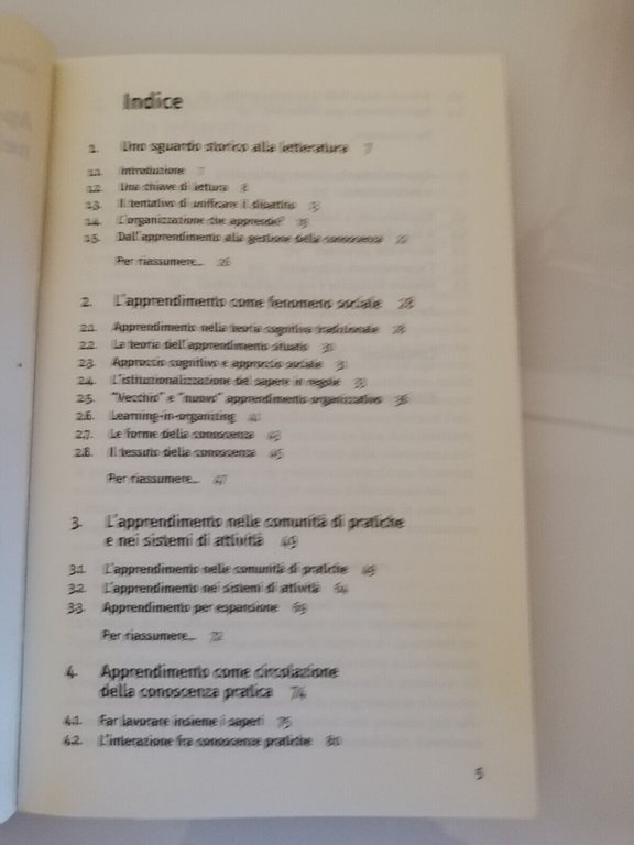 Apprendimento e conoscenza nelle organizzazioni, S. Gherardi, D. Nicolini, 2005