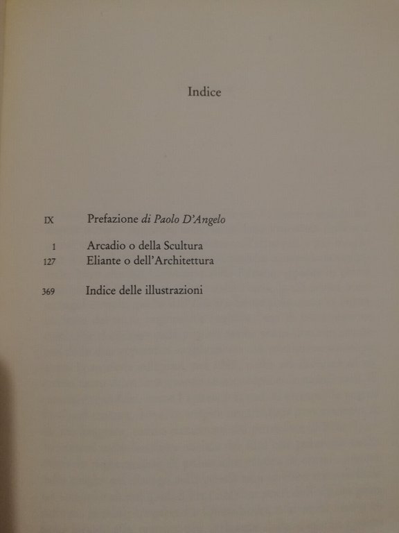 Arcadio o della scultura. Eliante o dell'architettura, Cesare Brandi, 1992