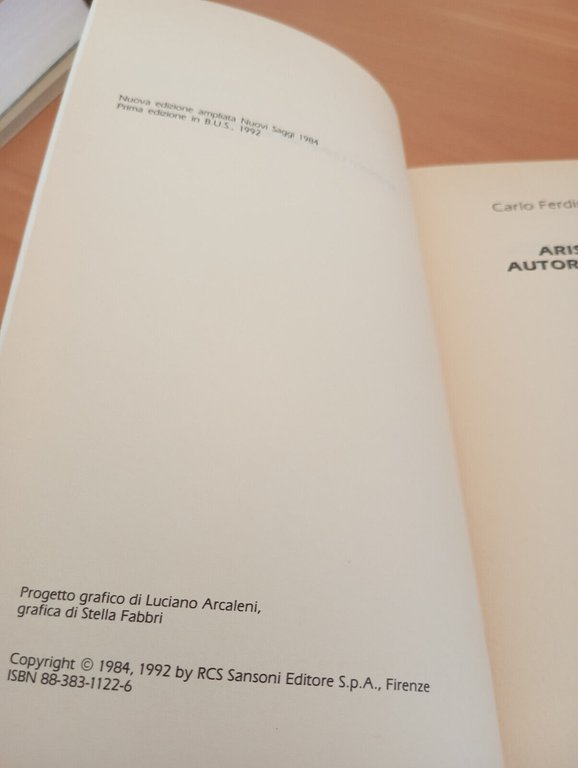 Aristofane autore di teatro, Carlo Ferdinando Russo, Sansoni, 1992