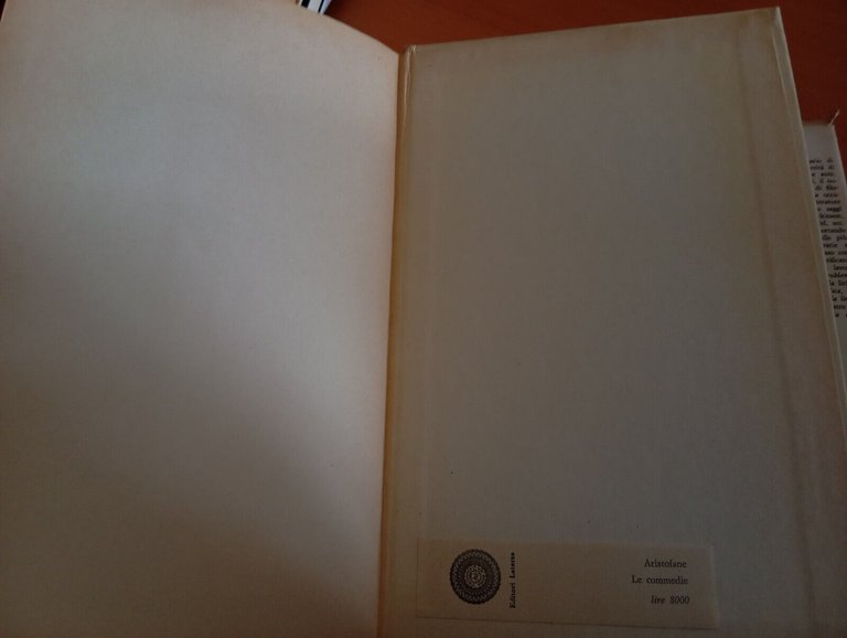 Aristofane, Le commedie, A cura di Benedetto Marzullo, Laterza, 1968