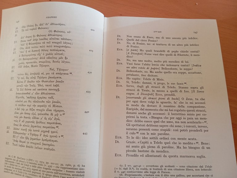 Aristofane, le commedie volume primo, UTET, 1983