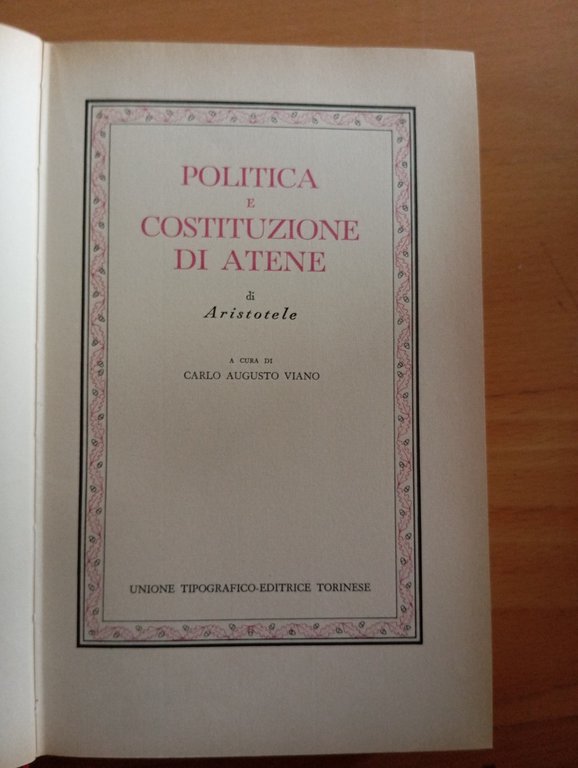 Aristotele, Politica e costituzione di Atene, UTET, 1995 | Immagine Gallery 6