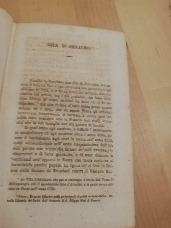 Arnaldo da Brescia, G. B. Niccolini, 1852, Le monnier