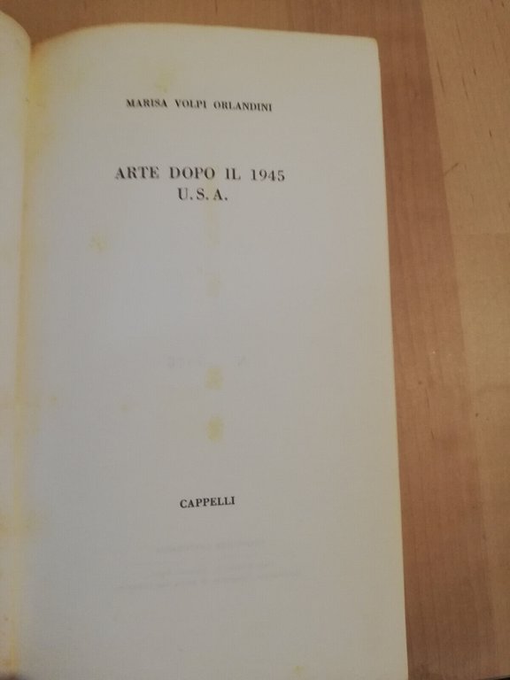 Arte dopo il 1945 U.S.A., Marisa Volpi, Cappelli