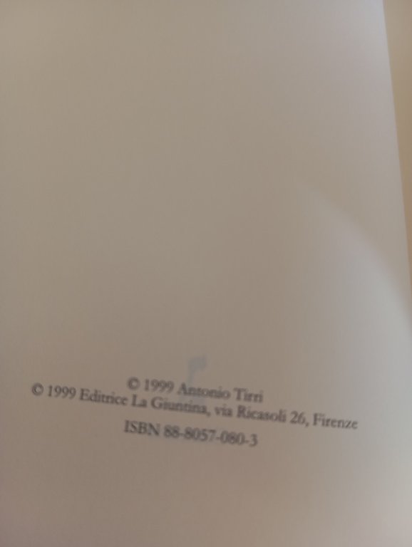 Ascolta, Israele, Antonio Tirri, Giuntina, 1999