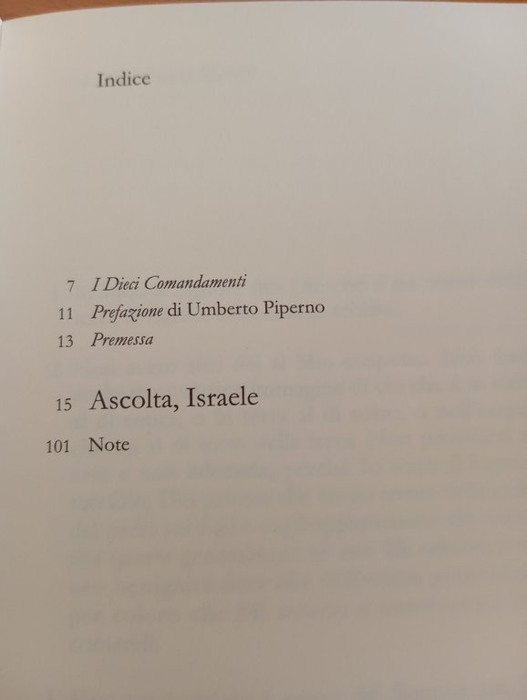 Ascolta, Israele, Antonio Tirri, Giuntina, 1999