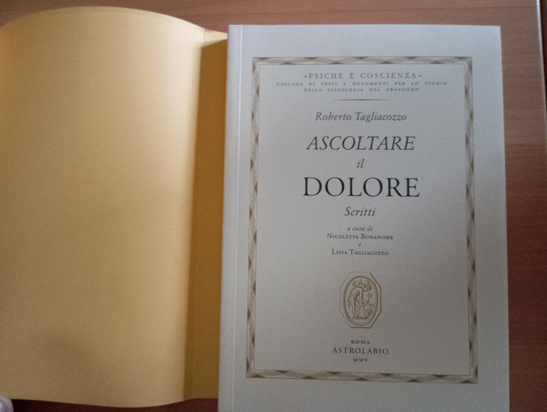 Ascoltare il dolore, Roberto Tagliacozzo, Astrolabio, 2005 | Immagine Gallery 4