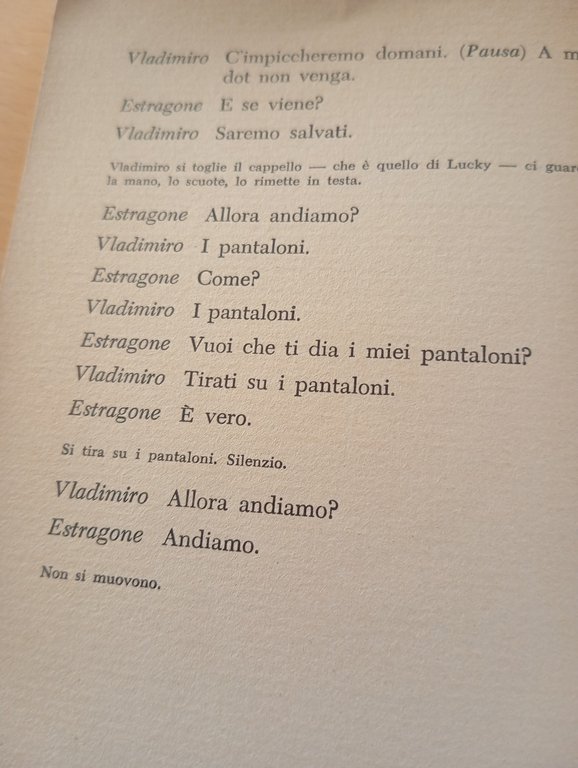 Aspettando Godot, Samuel Beckett, Einaudi, Paoo Grassi, Gerardi Guerrieri, 1961