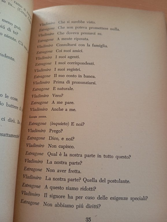 Aspettando Godot, Samuel Beckett, Einaudi, Paoo Grassi, Gerardi Guerrieri, 1961