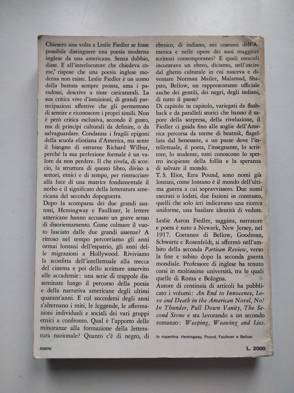 Aspettando la fine, Leslie A. Fielder, Rizzoli, 1966