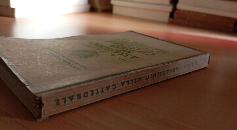 Assassinio nella cattedrale, T. S. Eliot, Edizioni Universitarie Roma, 1940