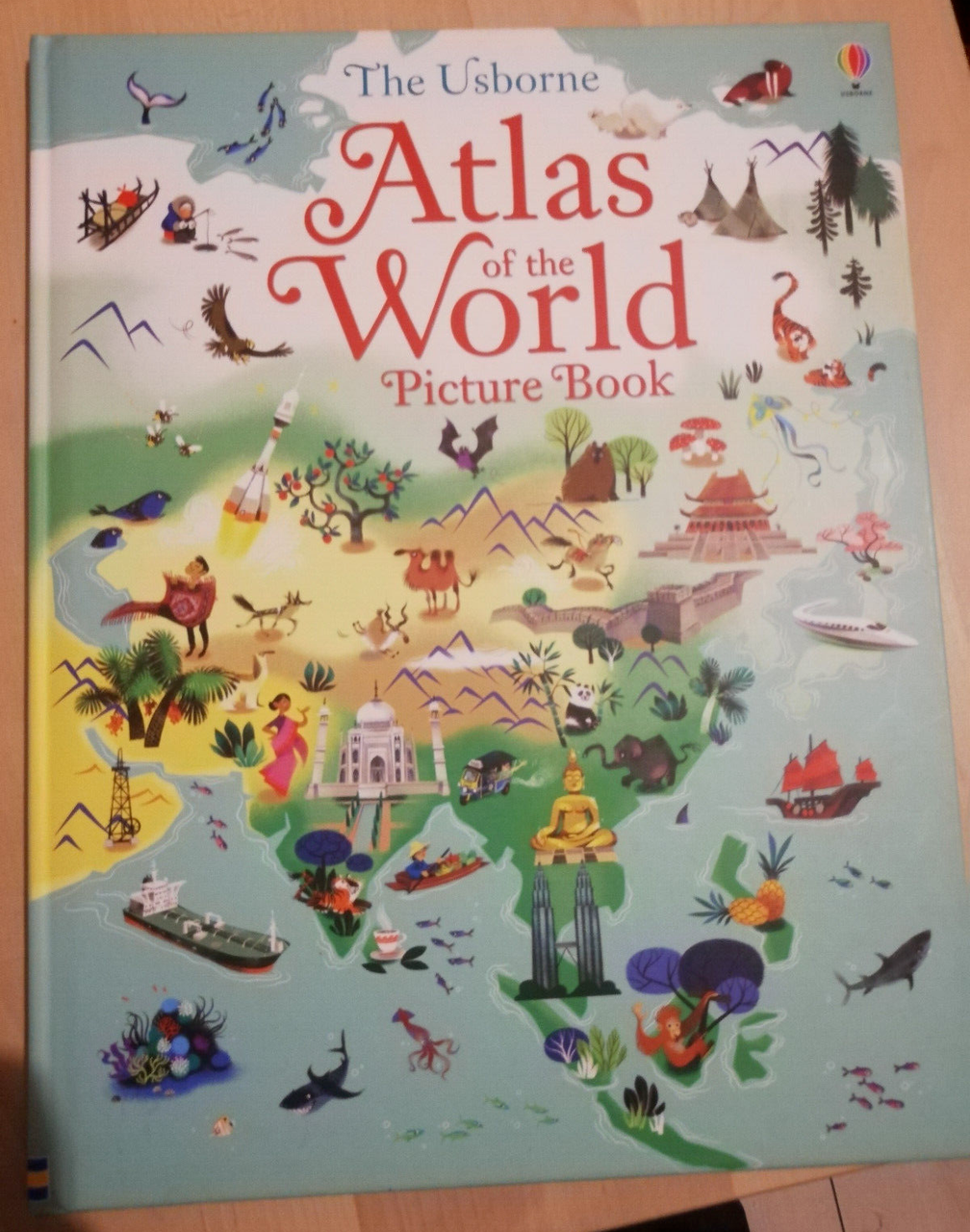 Atlas of the World Picture book, Sam Lake, 2015, Usborne