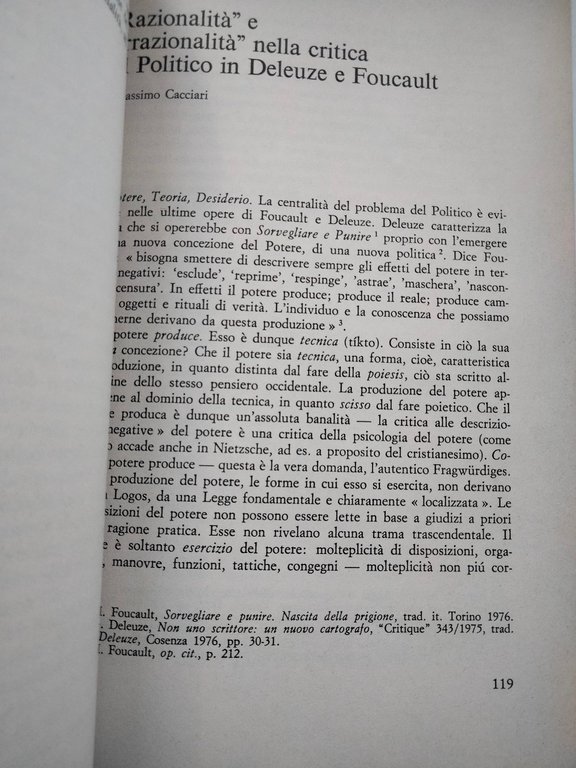 Aut Aut, numero 161, settembre-ottobre 1977, Fortini Vattimo Rella Cacciari