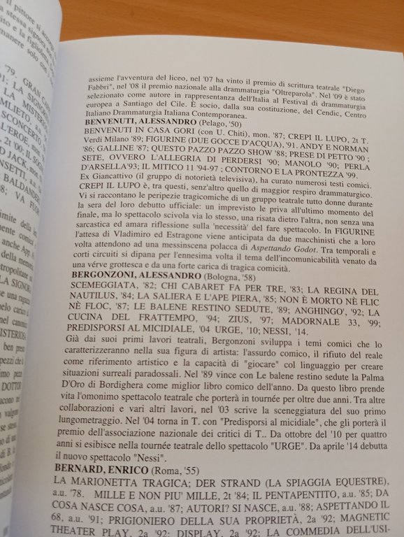 Autori e drammaturgie, Enciclopedia del teatro, Quarta edizione aggiornata 2017