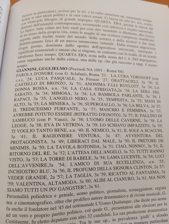 Autori e drammaturgie, Enciclopedia del teatro, Quarta edizione aggiornata 2017