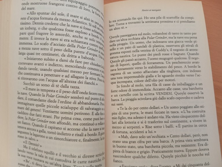 Avviso ai naviganti, E. Annie Proulx, Baldini e Castoldi, 1998