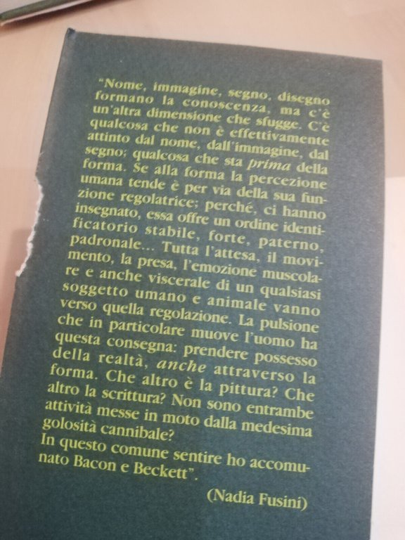 B&B. Beckett & Bacon, Nadia Fusini, Garzanti, 1994, prima edizione