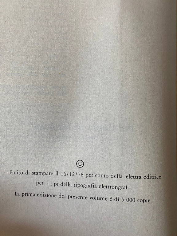 Babilonia in fiamme, Carmine Benincasa, Elettra editrice, 1978