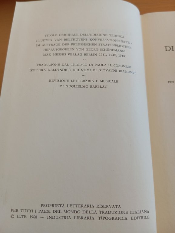 Beethoven, I quaderni di conversazione, cofanetto, Georg Schunemann, ILTE, 1968 | Immagine Gallery 8
