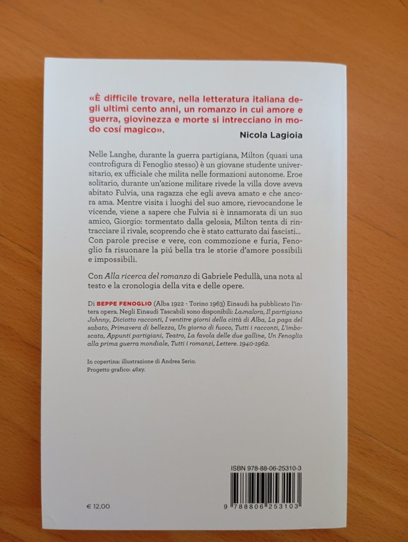 Beppe Fenoglio, Una questione privata, Einaudi, 2022 | Immagine Gallery 4
