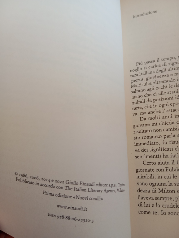 Beppe Fenoglio, Una questione privata, Einaudi, 2022 | Immagine Gallery 6