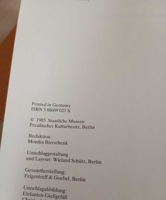 Berlin Kunstgeverbemuseum, 1985