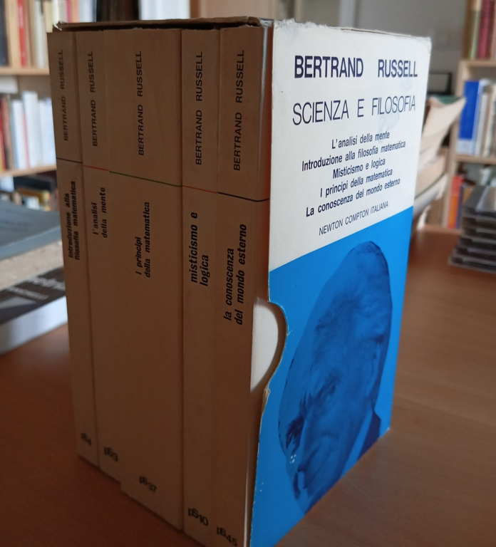Bertrand Russell, 5 volumi in cofanetto, analisi mente, misticismo edizione …