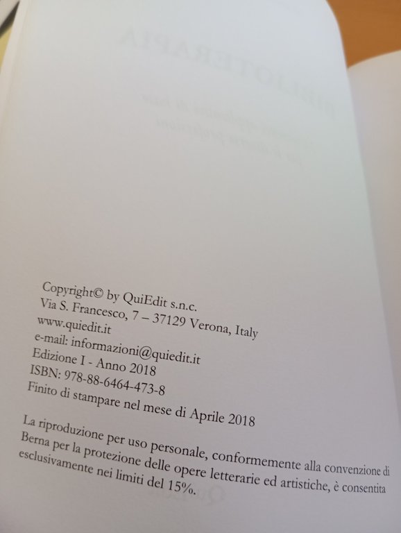 Biblioterapia, Marco DElla Valle, QuiEdit, 2018 | Immagine Gallery 7