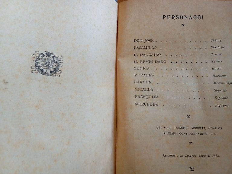 Bizet, Carmen, spartito canto e pianoforte, rllegato, Ricordi, 1914? | Immagine Gallery 6