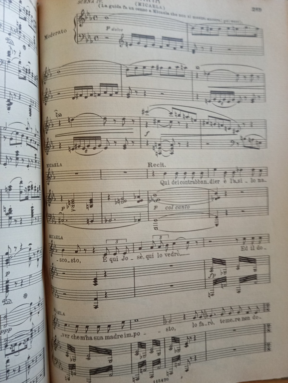 Bizet, Carmen, spartito canto e pianoforte, rllegato, Ricordi, 1914? | Immagine Gallery 8