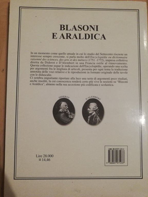 Blasoni e araldica, Diderot D'alembert, L'encyclopedie, 2000