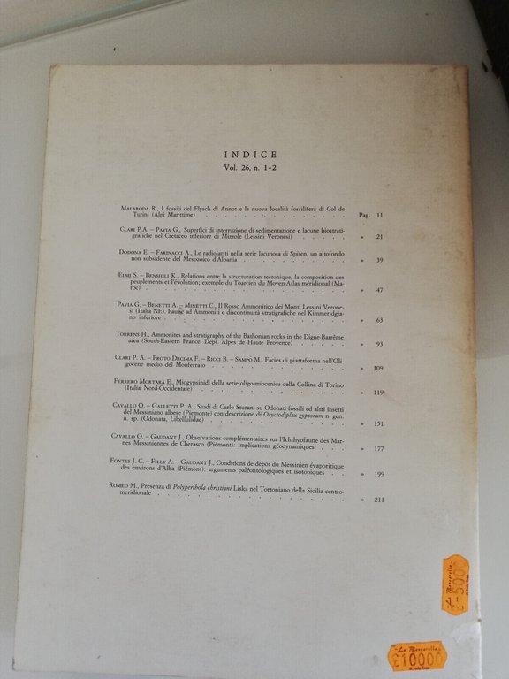 Bollettino della Società Paleontologica Italiana, vol. 26, 1987, Mucchi