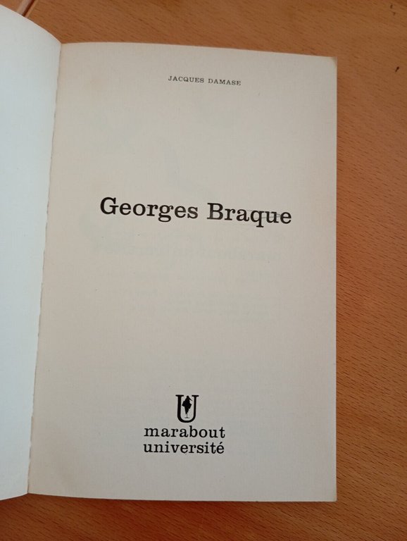 Braque, Jaques Damase, en francais, 1963