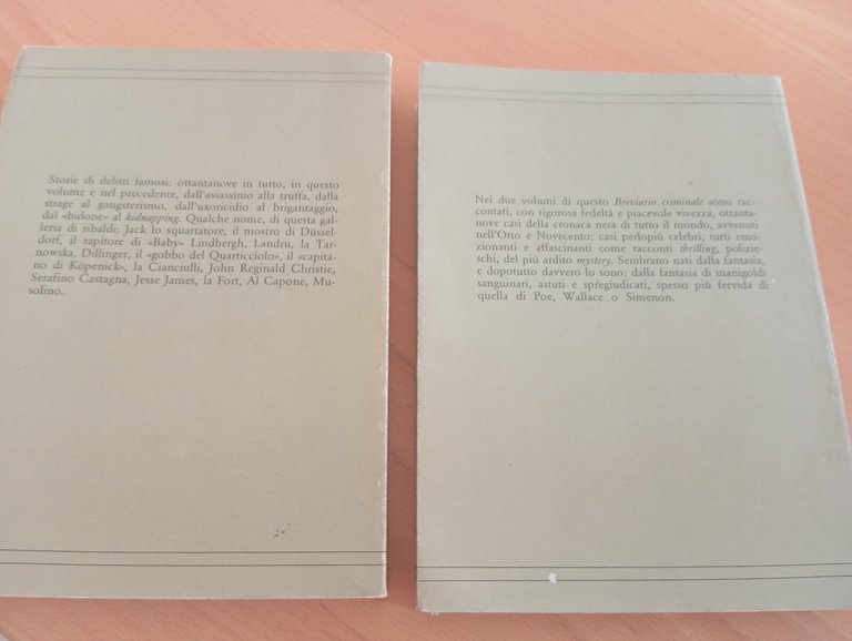 Breviario criminale, 2 due volumi, Salvatore Nicolosi, Tringale, 1988