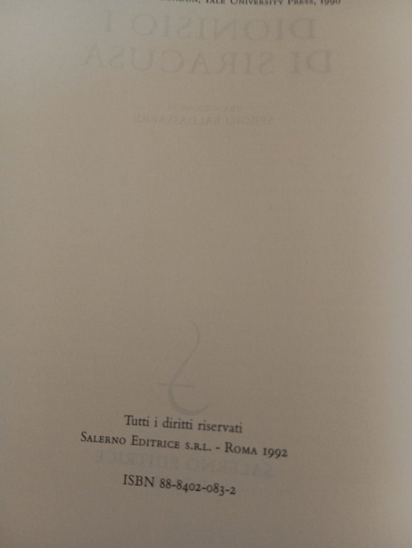 Brian Caven, Dionisio I di Siracusa, Salerno Editrice 1992, Profili … | Immagine Gallery 7