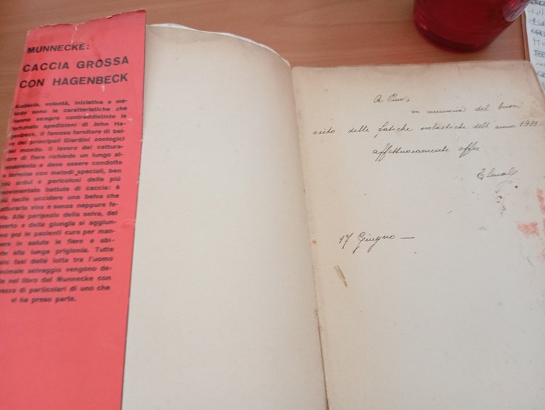 Caccia grossa con Hagenbeck, Wilhelm Munnecke, Editrice Genio, 1933