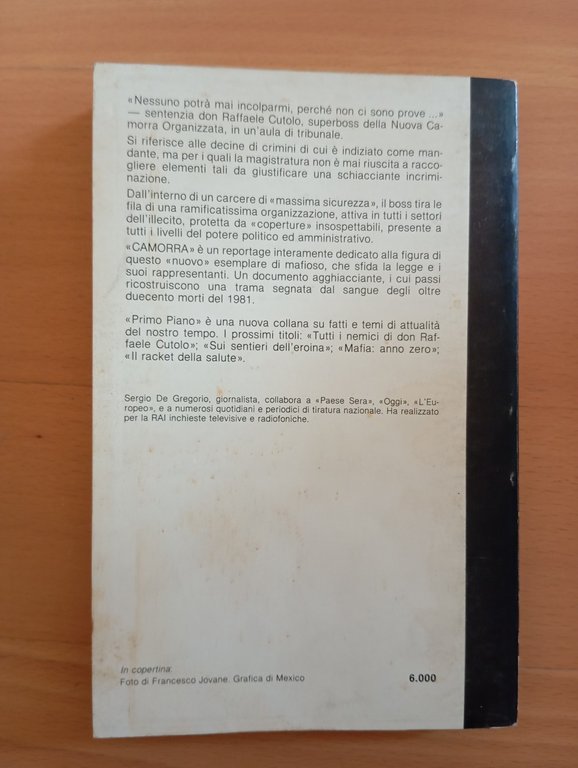 Camorra, Sergio De Gregorio, Società Editrice Napoletana, 1981 | Immagine Gallery 4