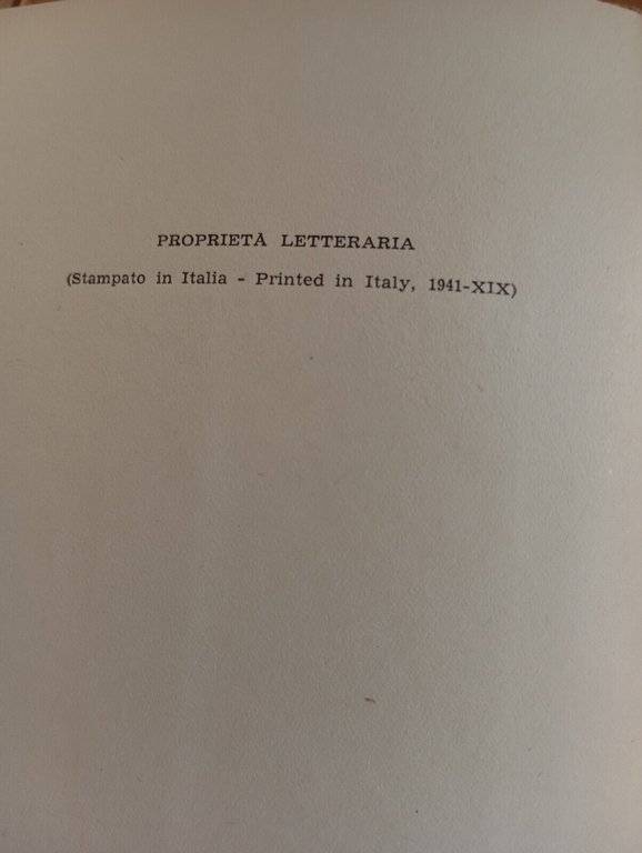 Campanella, Aldo Testa, Garzanti, 1941