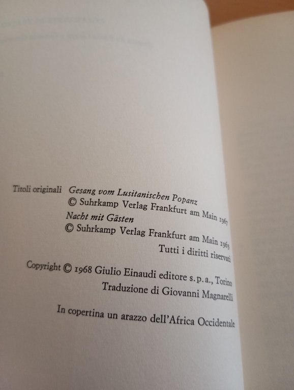 Cantata del fantoccio lusitano - Notte con ospiti, Peter Weiss, … | Immagine Gallery 12