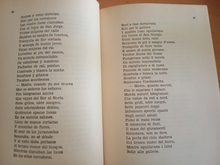 Canti gitani e andalusi, Federico Garcia Lorca, Guanda, 1993