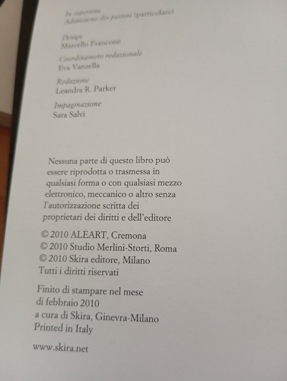 Caravaggio. Adorazione dei pastori, Marlini - Storti, Skira, 2010