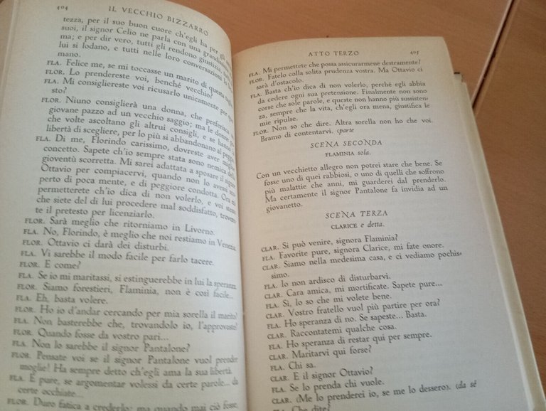 Carlo Goldoni, Opere volume V quinto 5, Mondadori, 1959