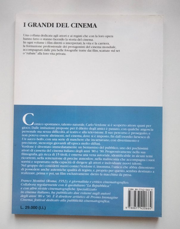 Carlo Verdone, Franco Montini, Gremese editore, 1997