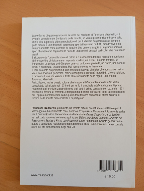 Caro maestro. Tommaso Maestrelli per sempre, Francesco Troncarelli, 2023