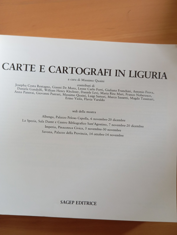 Carte e cartografi in Liguria, Sagep Editrice, 1986 | Immagine Gallery 7